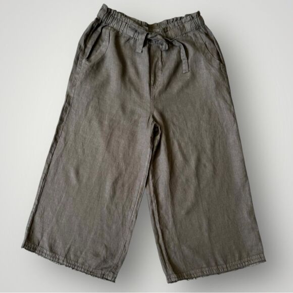 cloth & stone Pants - Anthropologie Cloth & Stone Pants Wide Leg Women Size L Gray linen